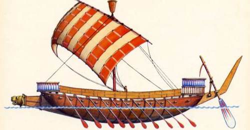 Древние морские суда в картинках